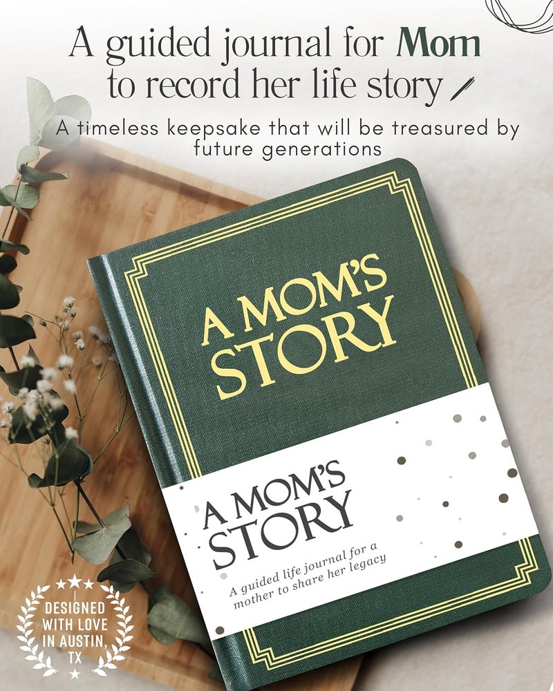 Coco & Lan Mom's Life Story Journal (Hardcover): A Meaningful Keepsake for Mom to Share Her Journey and Memories, Book Includes 250+ Prompt Questions, Sentimental Gifts for Mother's Day, Birthday & Christmas - Image 3